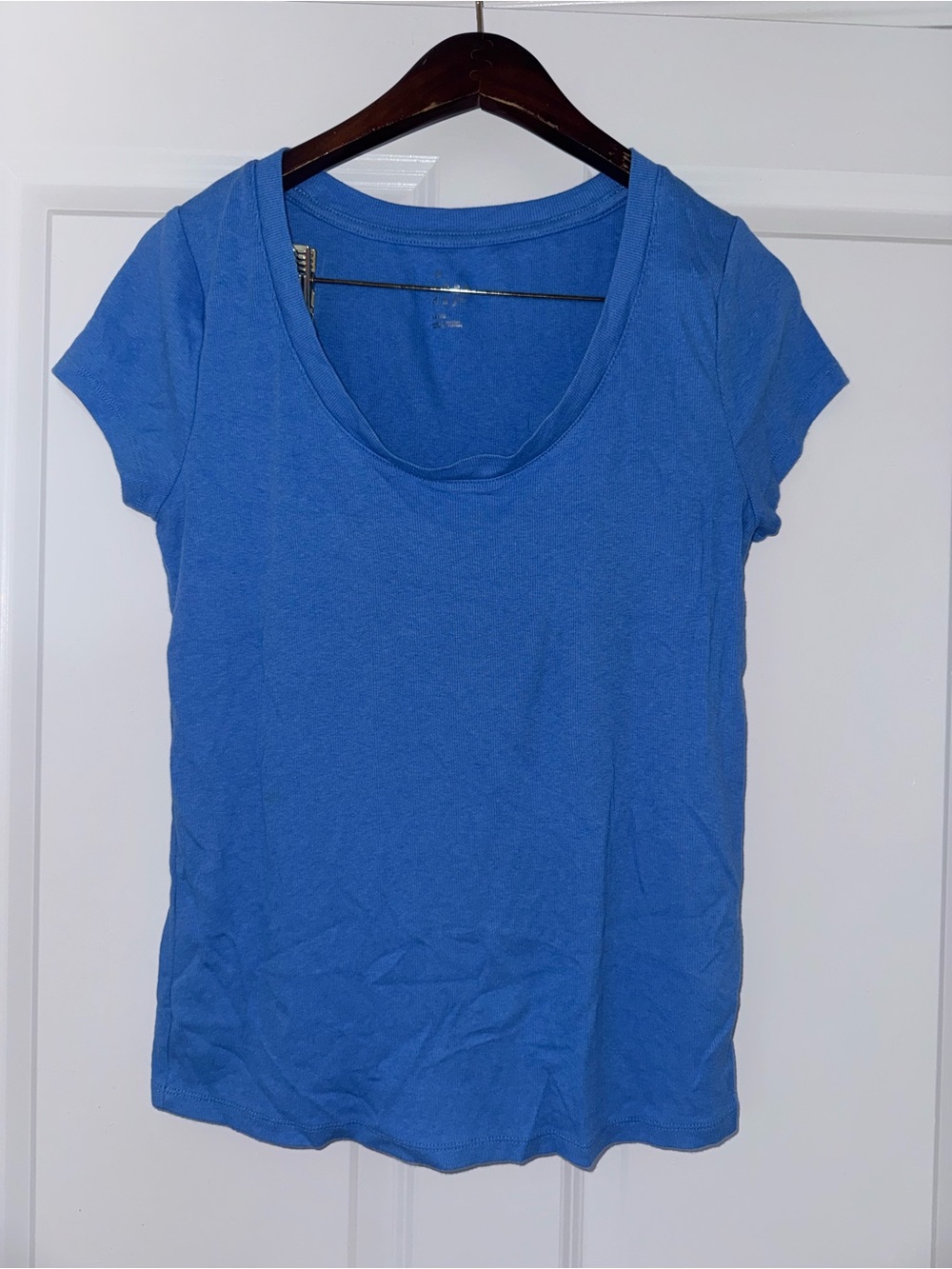 a new day Blue Scoop Neck Short Sleeve Tee
